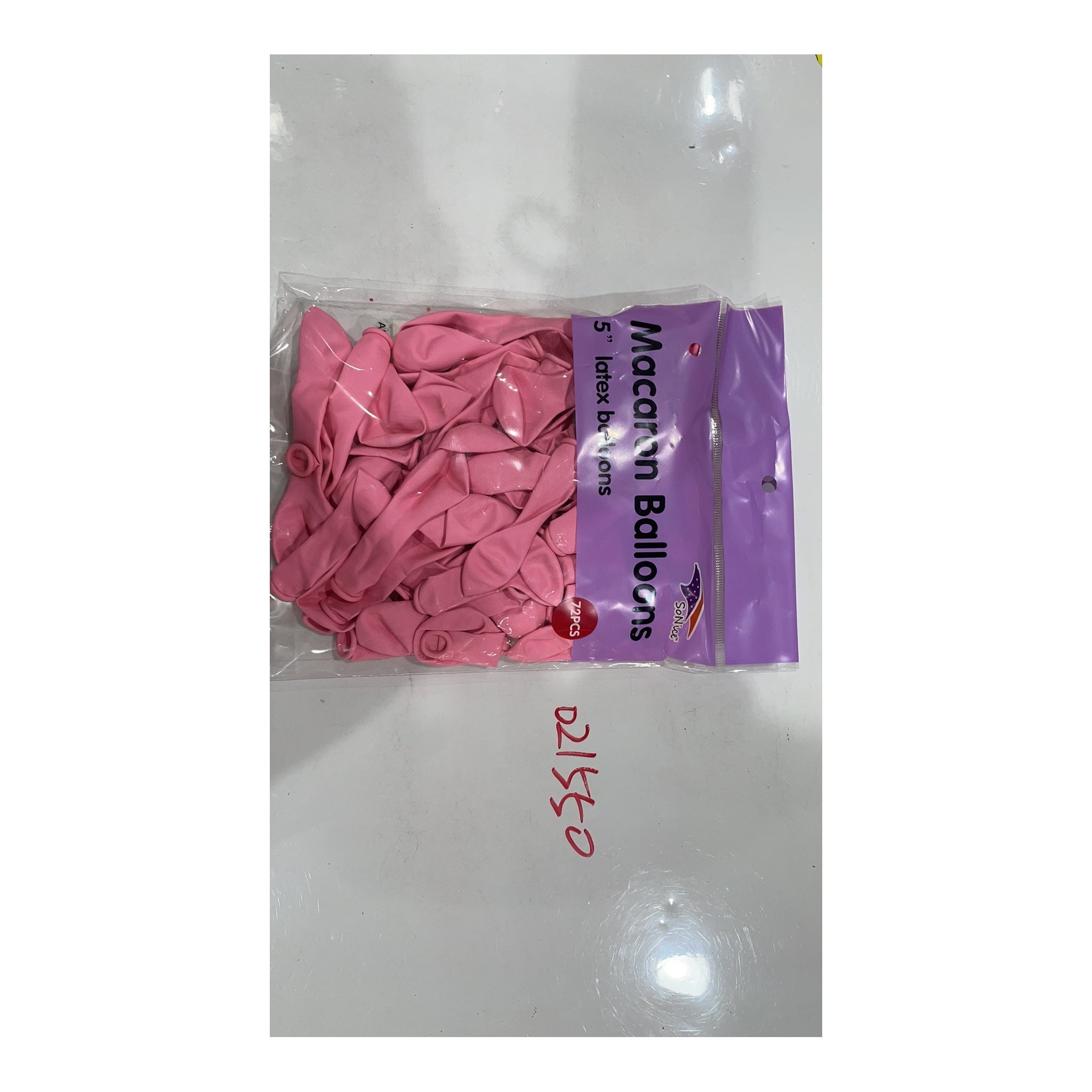 5"Macaron Balloon Pink 72 ct